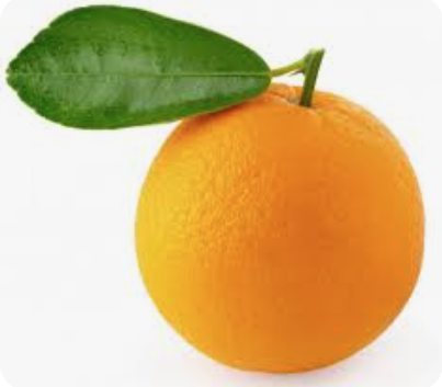 Esparragos trigueros en conserva con tortilla francesa y una Naranja tamaño puño.